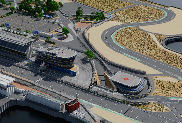 Le Mans race circuit in Minecraft — MaxLananas (#072)