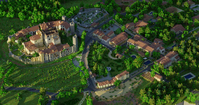 Larressingle village Minecraft build — MaxLananas (#073)